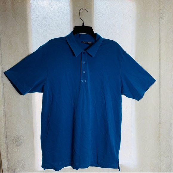 Oakley Other - Oakley Blue Golf Polo Back Graphic SZ L